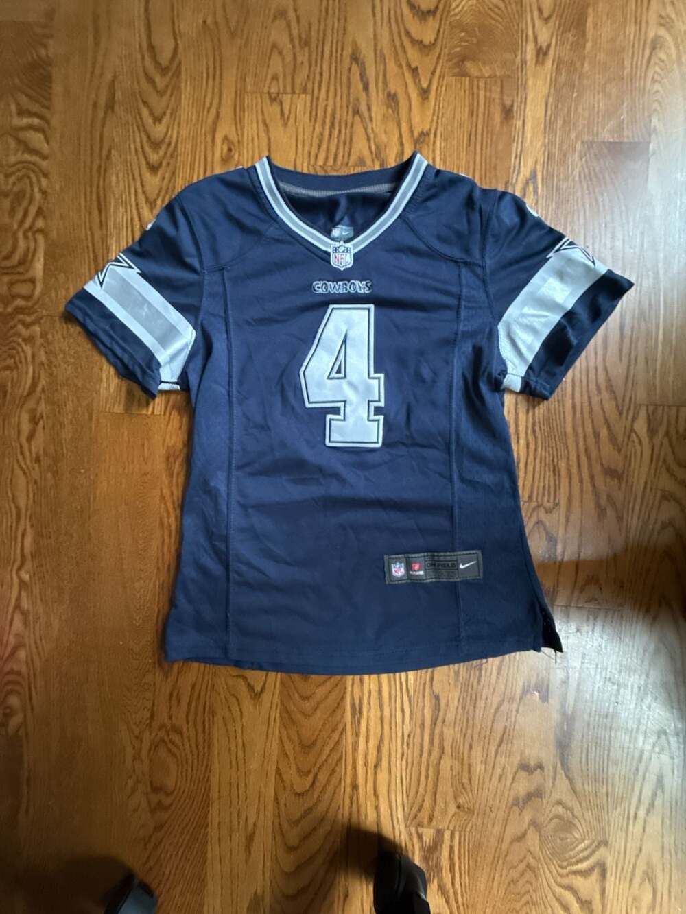 Nike women’s Dallas Cowboys Dak Prescott #4 Jersey Size M Navy Blue On Field